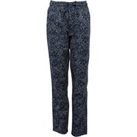 ribbon girls printed trousers navywhite