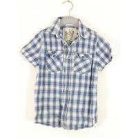 River Island Boys Shirt Size 5 Years Featuring A Blue Check Print