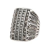 Ring Rhinestone Alloy Rhinestone Simulated Diamond Silver Jewelry Daily Casual 1pc