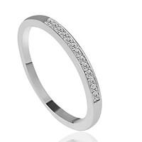 Ring Fashion Wedding / Party / Daily / Casual Jewelry Alloy Women Band Rings 1pc, 6 / 7 / 8 / 9 Silver
