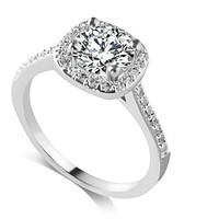 Ring Fashion Wedding / Party / Daily / Casual Jewelry Alloy / Zircon Women Band Rings 1pc, 6 / 7 / 8 / 9 Silver