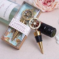 Ring Chrome Bottle Favor-1Piece/Set Bottle Stoppers Classic Theme Non-personalised Gold