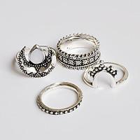 Ring Midi Rings Basic Euramerican Handmade Fashion Vintage Bohemian Punk Classic Alloy Jewelry Silver Jewelry ForWedding Party Special