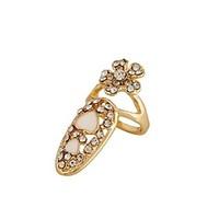 ring flower style euramerican fashion rhinestone zinc alloy jewelry fo ...