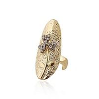 ring flower style euramerican rhinestone zinc alloy jewelry for weddin ...