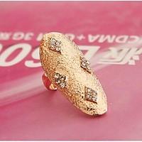 Ring Geometric Euramerican Rhinestone Zinc Alloy Jewelry For Wedding Party Special Occasion 1pc