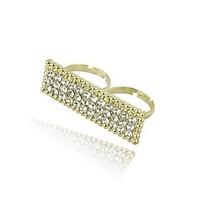 Ring Geometric Rhinestone Zinc Alloy Jewelry For Wedding Party Special Occasion 1pc