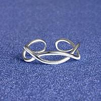 Ring Special Occasion Daily Casual Jewelry Alloy Silver Plated Ring Midi Rings Band Rings 1pcOne Size Silver