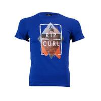 Rip Curl Blue Boy T-shirt Action Distress