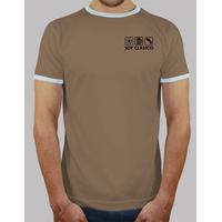 ringer shirt with writing on the back