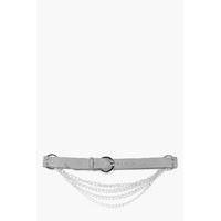 Rings & Chain Boyfriend Belt - grey