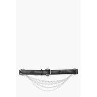 rings chain boyfriend belt black