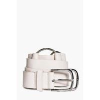 Rings Boyfriend Belt - white