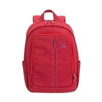 rivacase laptop canvas backpack 15 6 red 7560