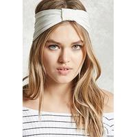 Ribbed Bow-Front Headwrap