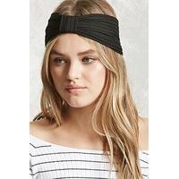 Ribbed Bow-Front Headwrap