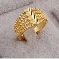 Ring Gold Plated 18K gold Heart Fashion Gold Jewelry Party Daily Casual 1pc