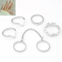 ring daily jewelry alloy women midi rings8 gold silver