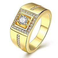 Ring AAA Cubic Zirconia Wedding Party Jewelry Cubic Zirconia Silver Plated Christmas Gifts