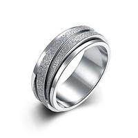 Ring Band Rings Classic Titanium Steel Steel Silver Jewelry For Wedding Daily 1pc
