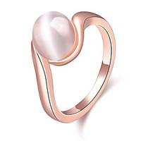 Ring Silver Plated Rose Gold Plated Alloy Fashion Silver Golden Jewelry Wedding Party Daily Casual 1pc