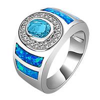 Ring Wedding / Party / Daily / Casual / Sports Jewelry Zircon / Gem Women Statement Rings 1pc, 6 / 7 / 8 / 9 / 10 Light Blue
