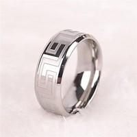 ring band rings stainless steel simple style silver jewelry gift 1pc