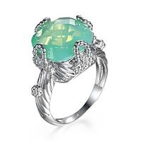 Ring AAA Cubic Zirconia Zircon Fashion Green Jewelry Party Halloween Daily 1pc