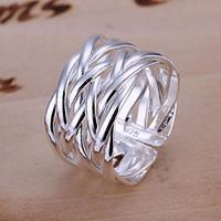 ring party daily jewelry alloy silver plated women band rings 1pc adju ...