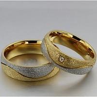 Ring Wedding / Party / Daily / Casual / Sports / N/A Jewelry Titanium Steel Women Couple Rings / Statement Rings 2pcs, 5 / 6 / 7 / 8 / 9 /
