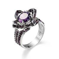 Ring AAA Cubic Zirconia Fashion European Zircon Cubic Zirconia Steel Purple Jewelry For Wedding Engagement Casual 1pc