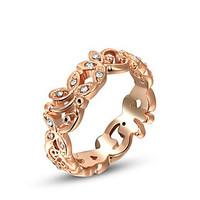 Ring Fashion Wedding / Office Career Jewelry Alloy Women Statement Rings 1pc, One Size Gold