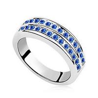 Ring Crystal Zircon Simulated Diamond Alloy White Dark Blue Blue Pink Assorted Color Jewelry Daily Casual 1pc