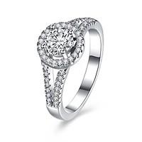 ring aaa cubic zirconiabasic circular unique design flower style rhine ...