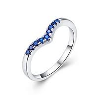 Ring Zircon Cubic Zirconia Copper Silver Plated Drop Fashion Silver Jewelry Wedding Party Daily Casual 1pc