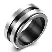 Ring Stainless Steel Classic Fashion Black Jewelry Party Daily Casual 1pc
