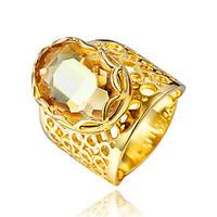 ring aaa cubic zirconia gold plated 18k gold gold jewelry wedding part ...