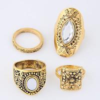 ring euramerican vintage casual jewelry alloy midi rings gold silver