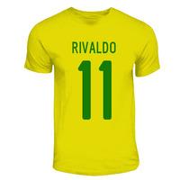 rivaldo brazil hero t shirt yellow