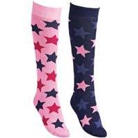 Riding Sock Company Terry Knee High Star Socks