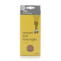 right price smooth knit knee highs natural one size 5pk