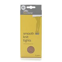 Right Price Tights Smooth Knit Natural Extra Large 5pk