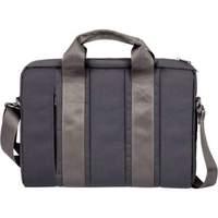 Rivacase 8830 Polyester Slim-line Compact Laptop Bag With Tablet Compartment For 15.6 Inch Notebooks Grey