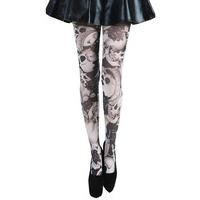 Riley Printed Skull Tights - Size: Size 8-14