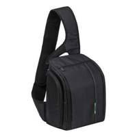 rivacase 7470 slr polyester sling case with accessory pockets black