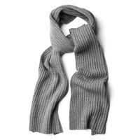 ribbed scarf grey melange