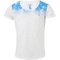 Ringspun Mens Swell T-Shirt White/Sphere Royal