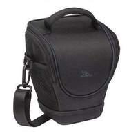 Rivacase 7203 Water-resistant Top Loader Slr Polyester Holster Case With Side Pockets Large Black