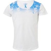 Ringspun Mens Swell T-Shirt White/Sphere Royal