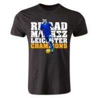 riyad mahrez leicester city player t shirt black kids